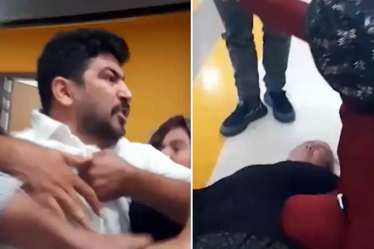 devlet hastanesinde olay cileden cikan doktor hasta yakinlarinin uzerine yurudu etSHFaVU