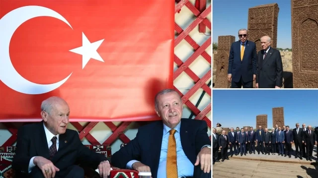 erdogan ve bahceli ahlatta selcuklu kabristanini ziyaret ettiler kF3nluql