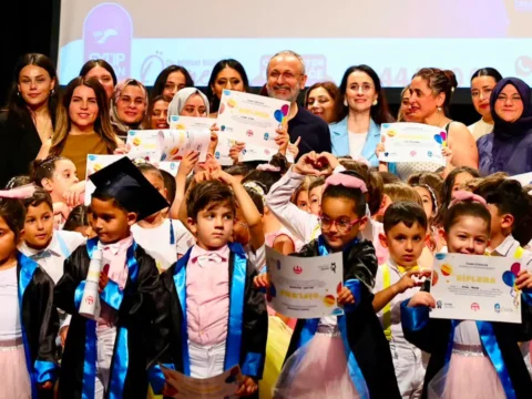 Çocuk Etkinlik Merkezi ilk mezunlarını verdi: Eyüpsultan’da 124 çocuk mezuniyet heyecanını yaşadı
