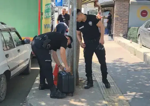Samsunda supheli valiz panigi iaZfZtZu